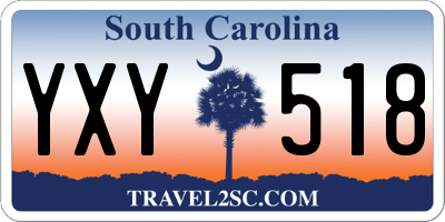 SC license plate YXY518