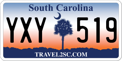 SC license plate YXY519