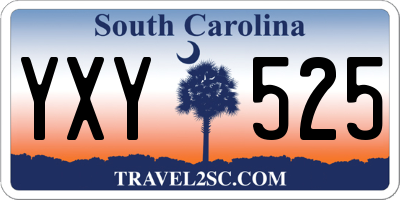 SC license plate YXY525