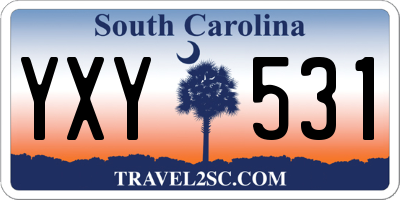 SC license plate YXY531