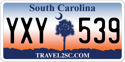 SC license plate YXY539