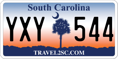 SC license plate YXY544