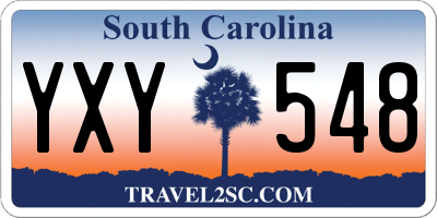 SC license plate YXY548