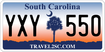 SC license plate YXY550