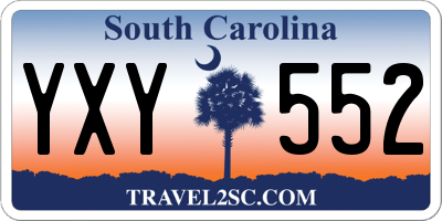 SC license plate YXY552