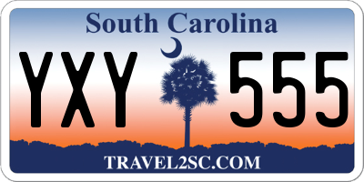 SC license plate YXY555