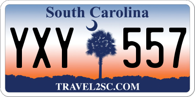 SC license plate YXY557