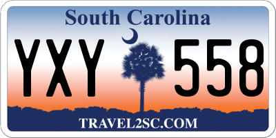 SC license plate YXY558