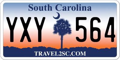 SC license plate YXY564