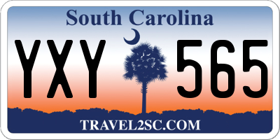 SC license plate YXY565