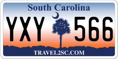 SC license plate YXY566