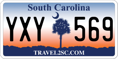 SC license plate YXY569