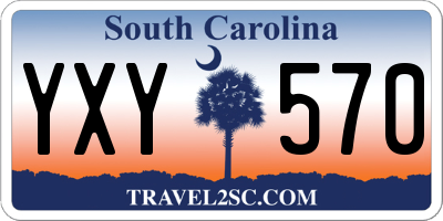 SC license plate YXY570