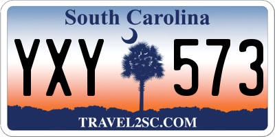 SC license plate YXY573