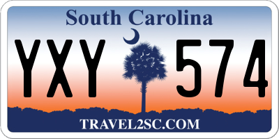 SC license plate YXY574
