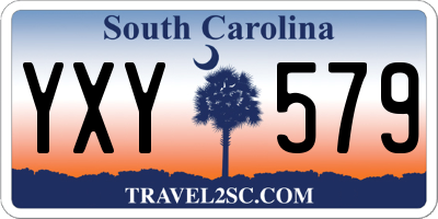 SC license plate YXY579