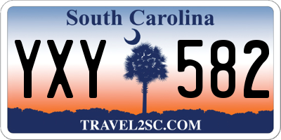 SC license plate YXY582