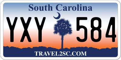 SC license plate YXY584