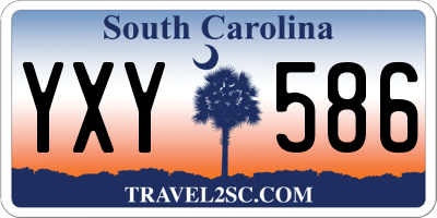 SC license plate YXY586