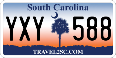 SC license plate YXY588