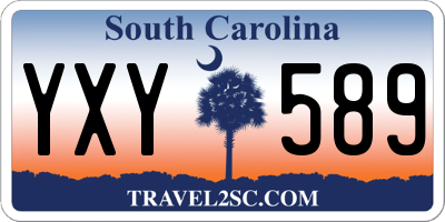SC license plate YXY589