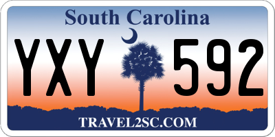 SC license plate YXY592