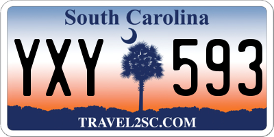 SC license plate YXY593