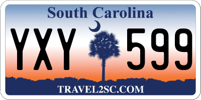 SC license plate YXY599