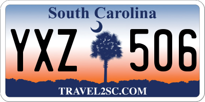 SC license plate YXZ506