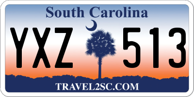 SC license plate YXZ513