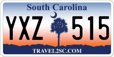 SC license plate YXZ515
