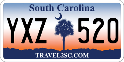 SC license plate YXZ520