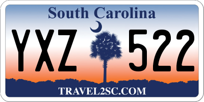 SC license plate YXZ522