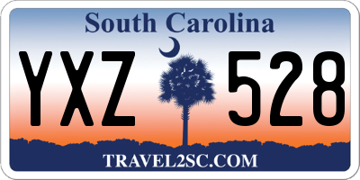 SC license plate YXZ528