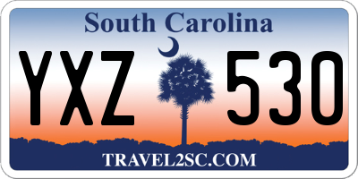 SC license plate YXZ530
