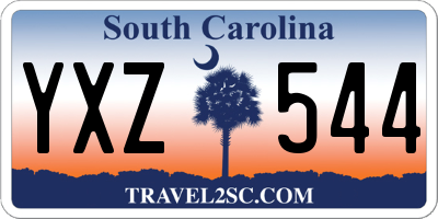SC license plate YXZ544