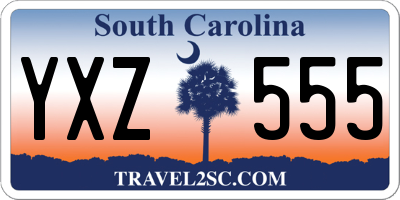 SC license plate YXZ555