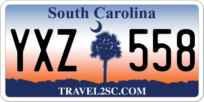 SC license plate YXZ558