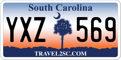 SC license plate YXZ569