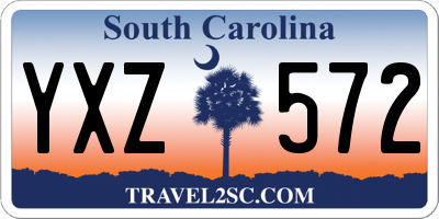 SC license plate YXZ572