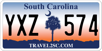 SC license plate YXZ574