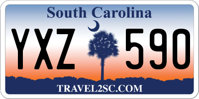 SC license plate YXZ590