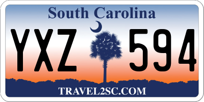 SC license plate YXZ594