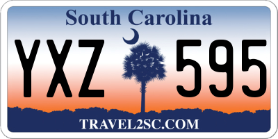 SC license plate YXZ595