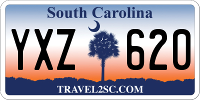 SC license plate YXZ620