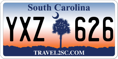 SC license plate YXZ626