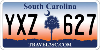 SC license plate YXZ627