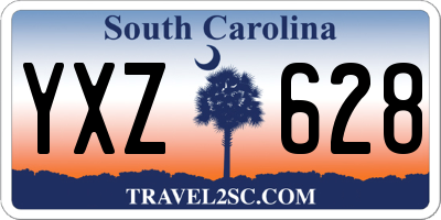 SC license plate YXZ628