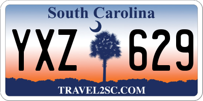 SC license plate YXZ629