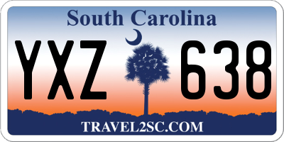 SC license plate YXZ638